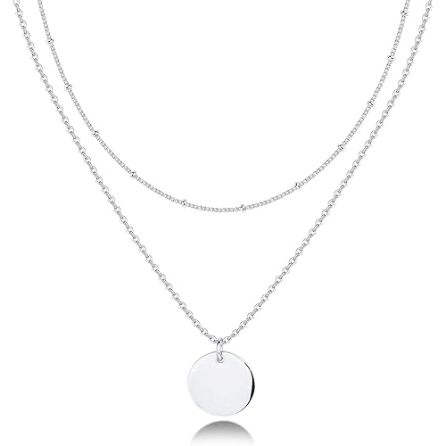 PAVOI 14K Gold Plated Layering Necklaces | Stylish Minimalist Design Pendant Necklaces | Butterfly, Heart, Lock, Evil Eye, Coin, Lightning Bolt, Circle, Cross Pendants for Women