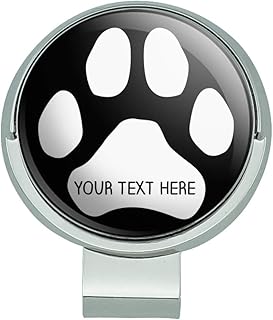 GRAPHICS & MORE Personalized Custom Paw Print 1 Line Golf Hat Clip with Magnetic Ball Marker