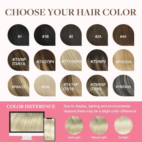 Image of GOO GOO Clip in Hair Extensions Real Human Hair Blonde Remy Extensions