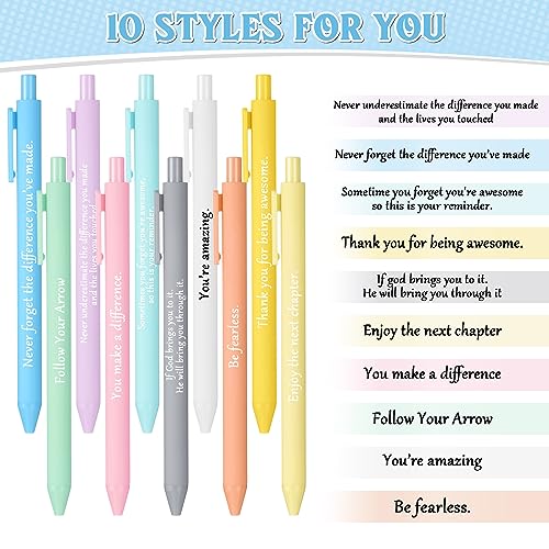 Cadeau enseignants et étudiants : lot de 100 stylos à bille avec citations