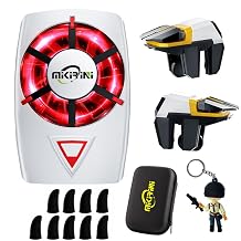 14 in 1 Mobile Phone Cooler for iPhone & Android Phones, Cell Phone Cooling Fan Radiator, 2pcs L2R2 Mobile Game Controller Triggers for PUBG/Free Fire/Call of Duty Boy