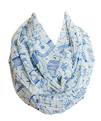Etwoa Physics Infinity Scarf Circle Loop Tube Scarf