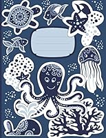 My Big Write and Draw Journal: Ocean Underworld Drawing Journal. Whales and Jellyfish Marine sea Life Sketch Story Book for kids age 8-12, for school ... 11 inches. 1793473137 Book Cover