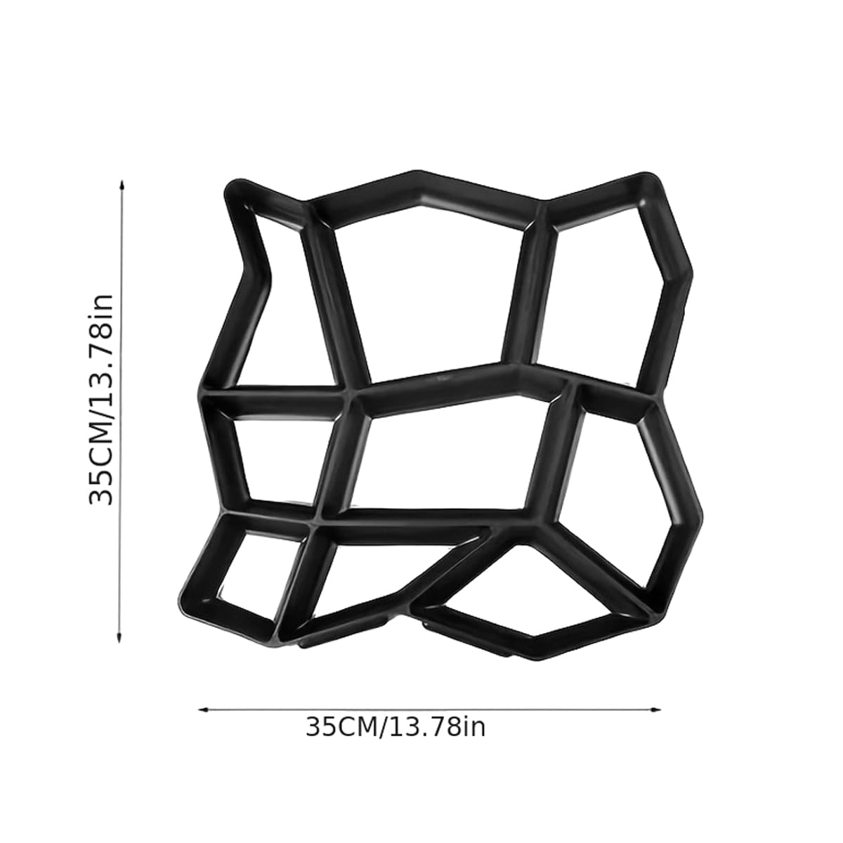 Moldes de hormigón de gran tamaño reutilizables para caminos de piedra, pavimentación de patios y aceras.