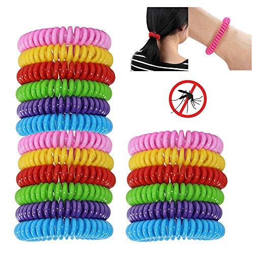 Festnight 5 Pcs Pulseira Repelente de Mosquitos Repelente de Insetos Natural Pulseira de Pulso para