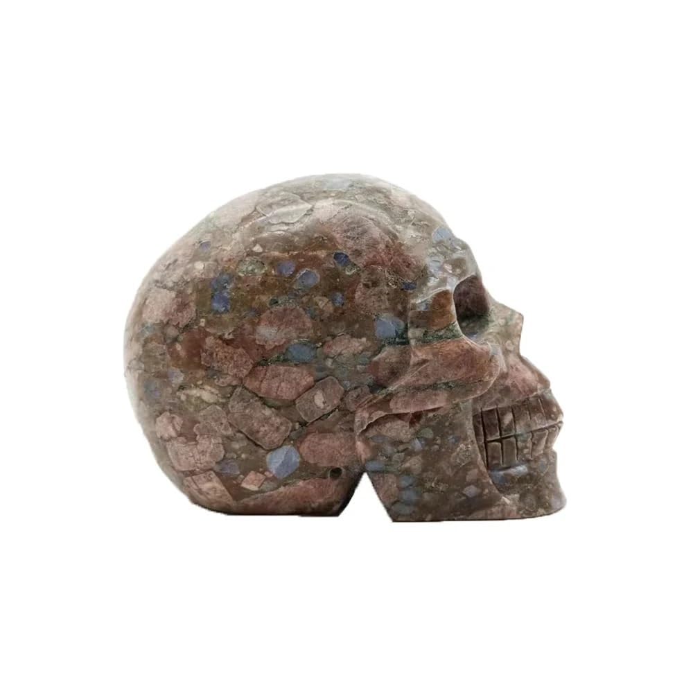 Crystal Skulls Que Sera Stone Llanite Hand Carved Gemstone Collectible Fine Art Sculpture Home Decor Halloween