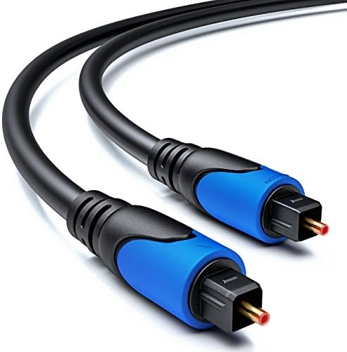deleyCON 1,5m Optyczny Cyfrowy Audio Kabel SPDIF 2x Wtyczka Toslink Kabel Cyfrowy Audio Kabel Cyfrowy Swiatłowodowy LWL