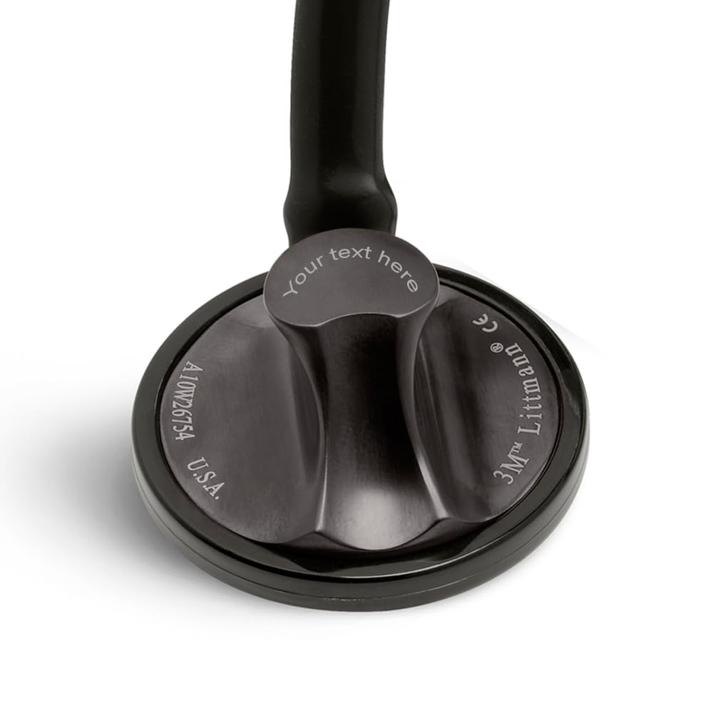 3M Littmann Stethoskop Master Cardiology mit Gratis Gravur und Penlight (Smoke Edition)
