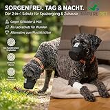 Nature Pet Giftköderschutz Hund/Leckschutz bei Wunden und OP/anstatt Plastik Kragen oder Halskrause/Schutznetz Lange Ausführung (L)