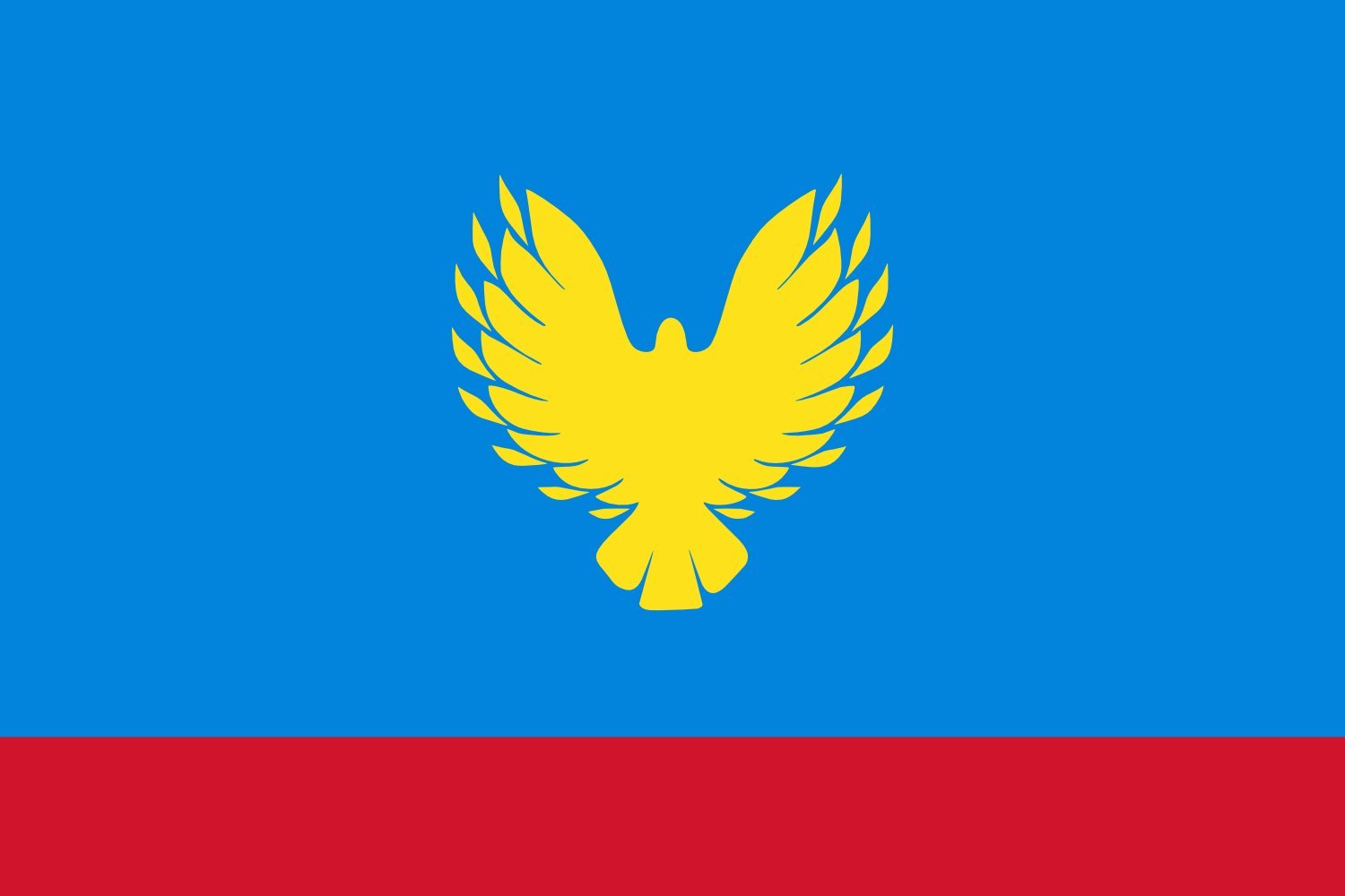 Drapeau Nizhneingashsky rayon Krasnoyarsk krai résistant aux UV