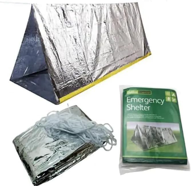 2-Person Mylar Tube Tent with Paracord