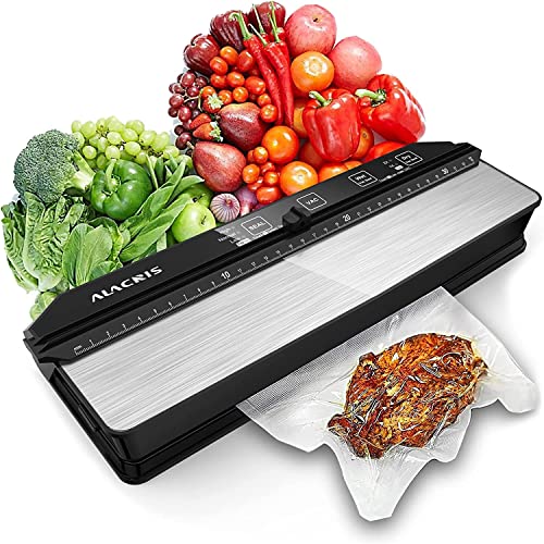 ALACRIS Machine Sous Vide Alimentaire 5 en 1 avec Double-Pompe et 7mm Fil Chaufant Appareil de Mise Sous Vide Alimentaire pour Fruit à coque Viande Poisson et les Aliments Cover