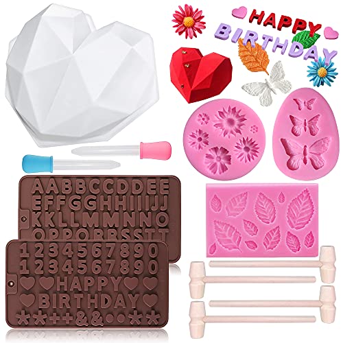 Twavang Chocolate Heart Molds Set