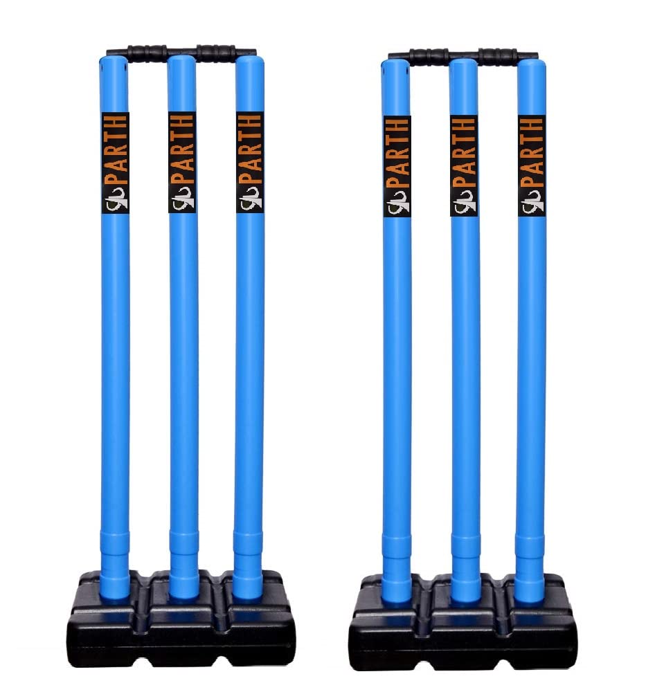 Parth Combo of 2 Full Size 32" Heavy Plastic Cricket Full Stump Set (Blue Twins) (B09MBQTLNY) Amazon Price History, Amazon Price Tracker