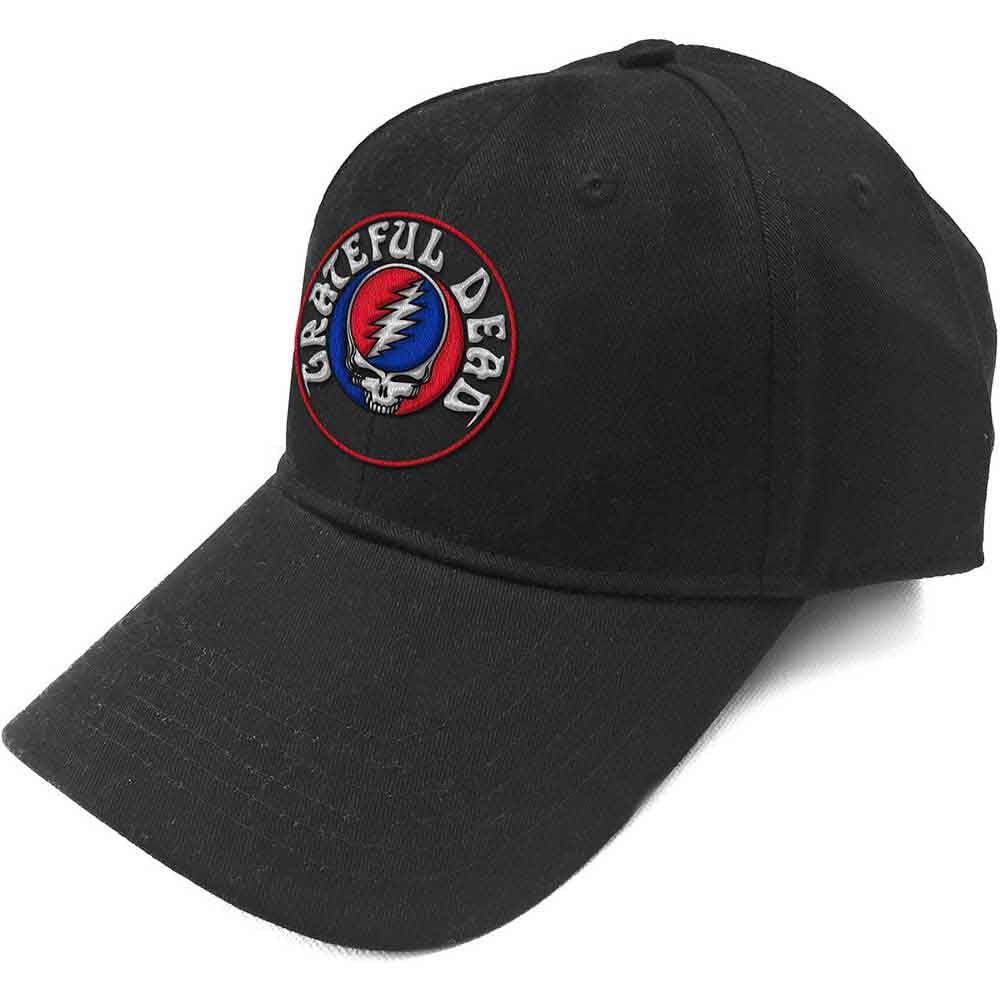 Grateful Dead Baseball Cap Steal Your Face Band Logo Official Black Unisex One Size