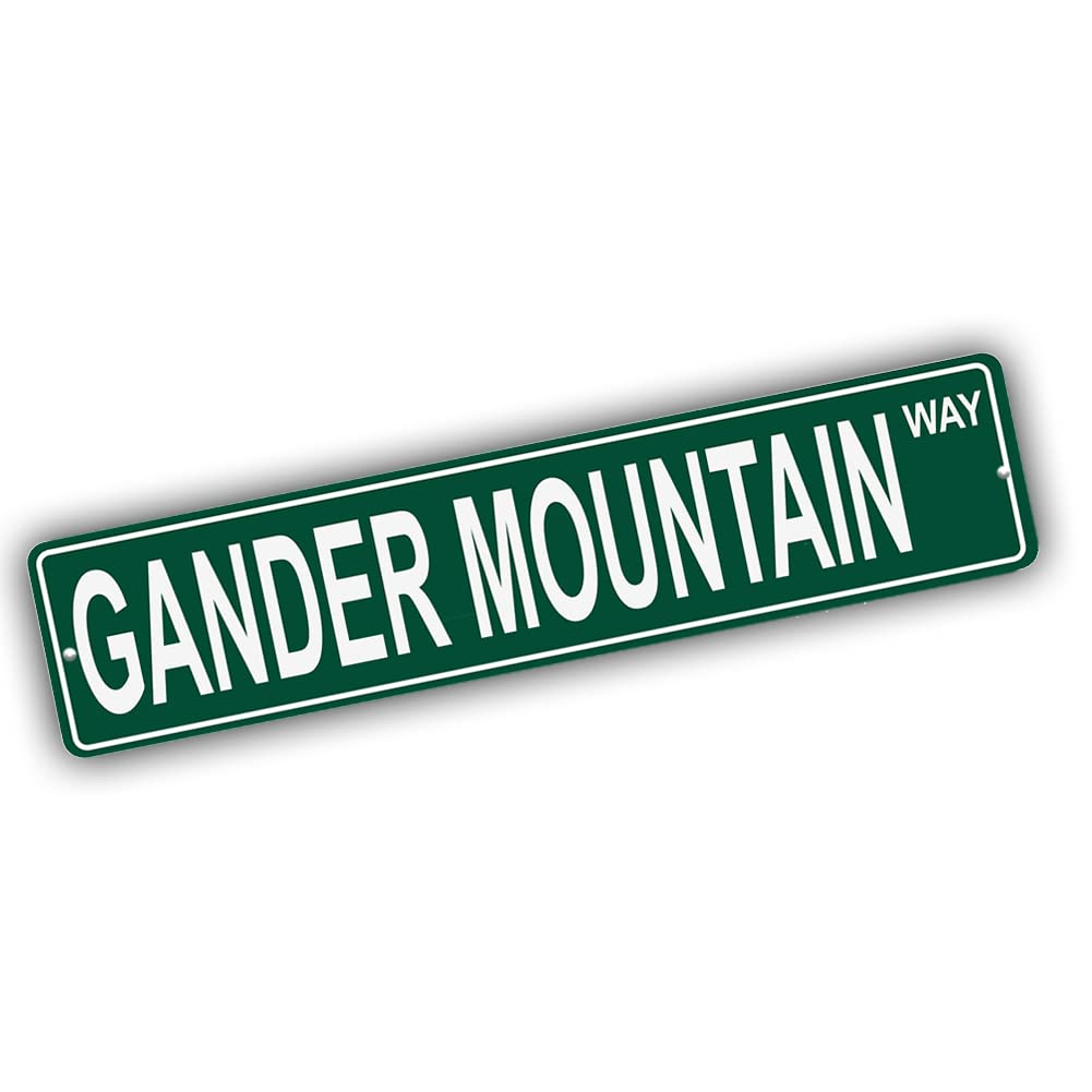 BrotherhoodIllinois Mountains Pick Your Mountain Compatible/Replacement for Gander Mountain United States Mountain Aluminum Metal Tin Street Sign Style Home Decor For Man Cave Poker Tavern Game Room