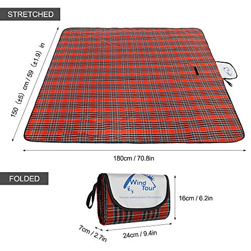 Sunbaca Wind Tour Tapete De Piquenique Ao Ar Livre Cobertor De Praia À Prova D 'Água Portátil Ao Ar