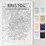 Mapdify Bristol personalisiertes Stadtposter, dein 