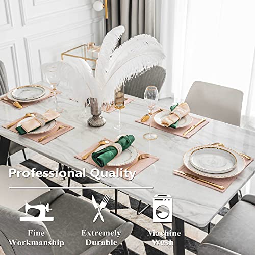 image for Home Brilliant Placemats Set of 4 Heat Resistant Dining Table Place Ma