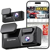 REDTIGER 4K+4K Dash Cam Front and Rear, Dual STARVIS 2 IMX678 Sensor, 5.8GHz WiFi APP Control Car Camera with Built-in 128GB, Voice Control, 4&amp;#39;&amp;#39; Touch Screen, HDR Night View, 24/7 Parking Mode(F77) Amazon Deal