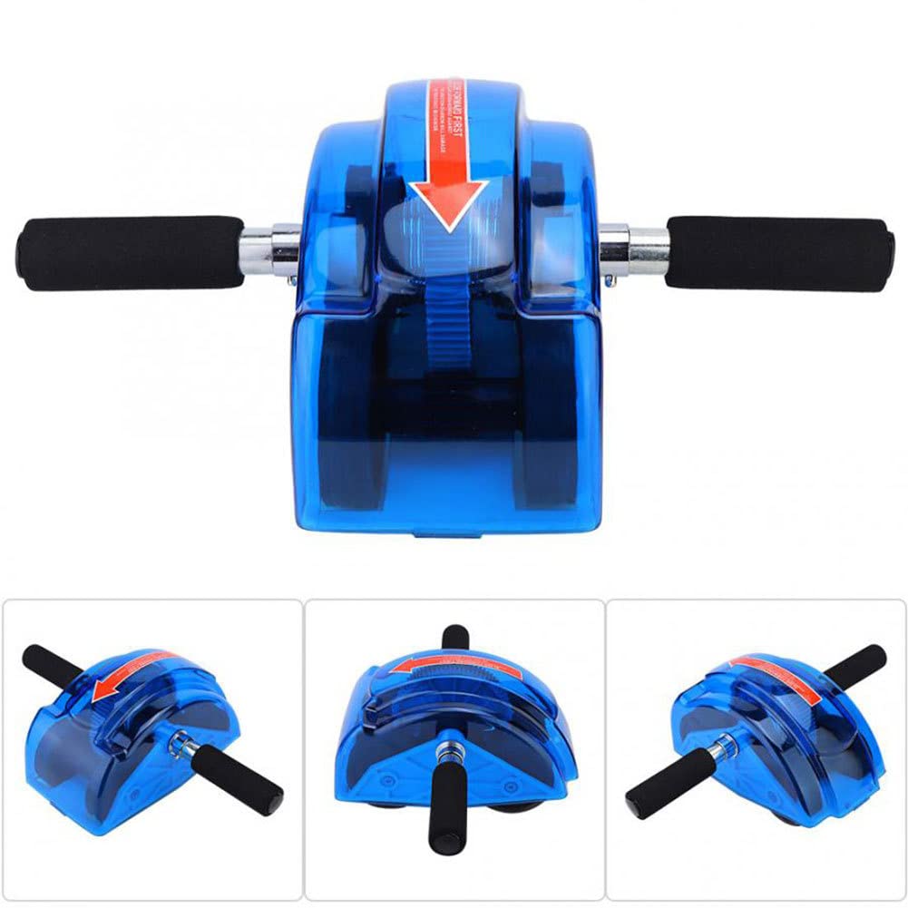 Rodillo abdominal para entrenamiento abdominal – Rodillo de entrenamiento para abdominales | Aparato de entrenamiento abdominal en casa con esterilla, controles deslizantes para entrenamiento de