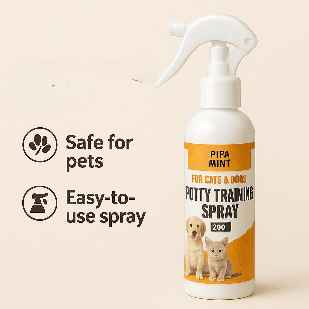 Potty Training Spray for Puppy – 200ml Dog Potty Spray | Pee Spray for Dogs & Cats | Potty Spray for Dog Training | Pet Potty Training Spray | Dog Poop Spray for Training | Cat Litter Spray (White) 1