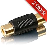 Cinch (RCA) Buchse zu Cinch (RCA) Buchse bspw. zum Verlängern von 4 Cinchkabeln