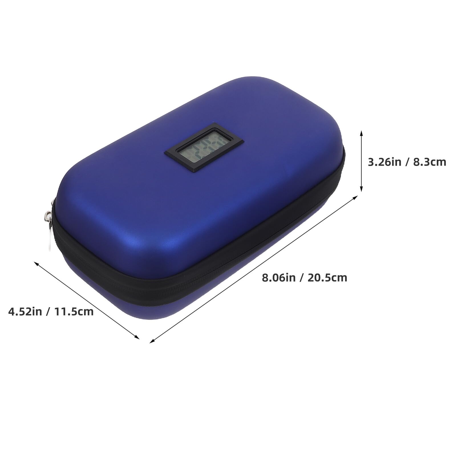 Bolsa Térmica Portátil para Insulina con Compartimentos Internos y Material Eva Resistente, Adecuado para Viaje y Almacenamiento Seguro con Paquetes de Hielo Incluidos