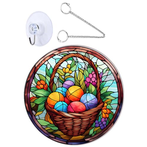 Adorno colgante de Pascua con gancho de succión potente y visibilidad doble cara 2