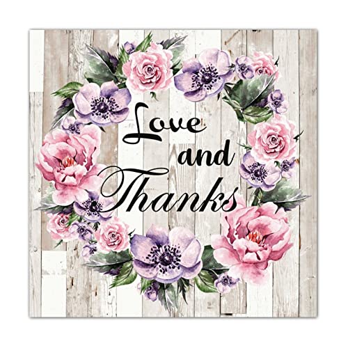 Panneau mural en bois décoratif haut de gamme Love And Thanks