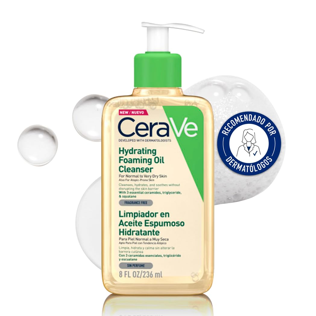 Oferta: CeraVe Limpiador en Aceite Espumoso Hidratante, Para Pieles