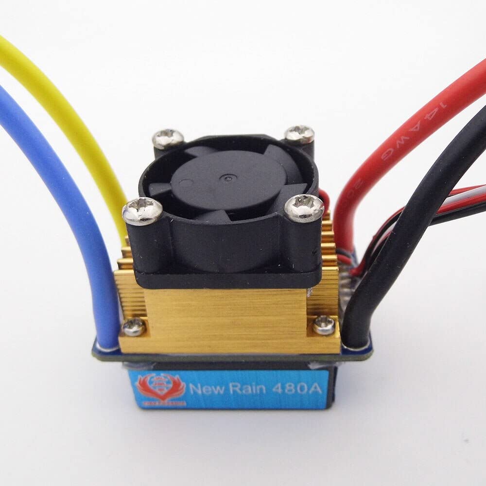 ESC 480A Brushed INJORA ESC 480A Waterproof - Contrôleur De Vitesse Pour Crawler RC 1/10 - Brushé Avec BEC 6V/3A