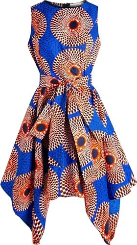 SHENBOLEN Vestidos femininos com estampa africana, roupas tradicionais, vestido de festa casual