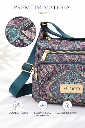 Image of FUOCO Purse for Women Handbag| Office Shoulder Laptop Bag, College & Shopping | Stylish PU Vegan Leather Sling with Zipper | Big Side Bag | Everyday Travel Tote Party Purse
