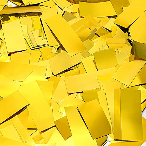 Image of Sumind 200 Grams Large Gold Confetti Foil Glitter Metallic Shredded Paper Filler Throwable Scatter Table Party Confetti for Wedding Graduation Birthday Baby Shower Celebrations Xmas Party Decor