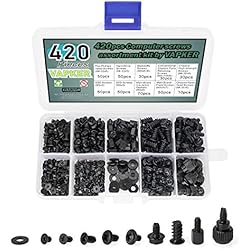 VAPKER 420 unidades de tornillo de ordenador PC placa base tornillos espaciadores para placa base universal PC ventilador CD-ROM disco duro portátil