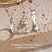 JUNVirtuous 925 Sterling Silver Earrings for Women Hypoallergenic 3 Pair Cubic Zirconia Small Silver Hoop Stud Earrings Sets for Multiple Piercing Stacks Plated Dainty Huggiu Earings Jewelry
