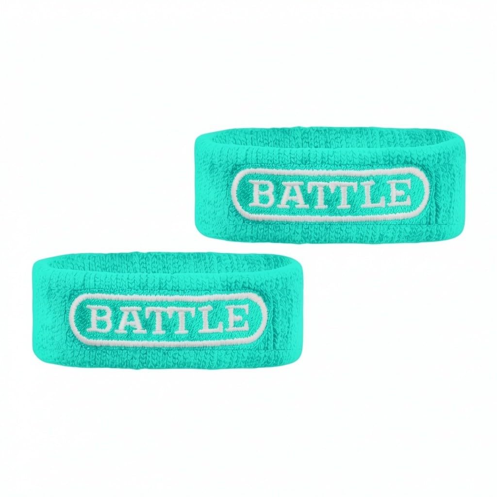 Battle Football Armbands - High-Performance Bands for Football Athletes - Includes 2 Bicep Bands - Ultra-Soft Material to Wick Away Sweat and Keep Hands Dry and Comfortable - Machine Washable