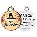 Dog Tag Art Thanksgiving Themed Pet ID Tags for Dogs and Cats, Silent Polymer Dog Tag with Customized Identification Information (Small - .875