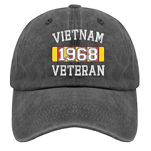 Cap Vietnam Veteran 1968 Baseball Caps, Graphic Cap for Men