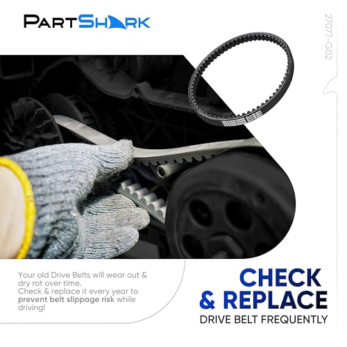 Image of 27077-G02 Replacement Golf Cart Drive Belt - Replaces 27077-G02, 27077-G01, 22337-G1 - Fits for EZGO Marathon 4-Cycle 1991-1996 and 2-Cycle 1992-1993 Gas Golf Cart