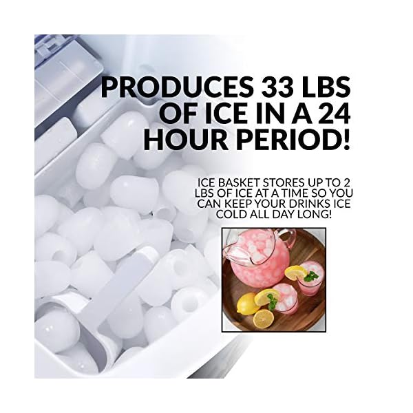 Igloo ICEB33SL 33Pound Automatic Portable Countertop Ice Maker Machine