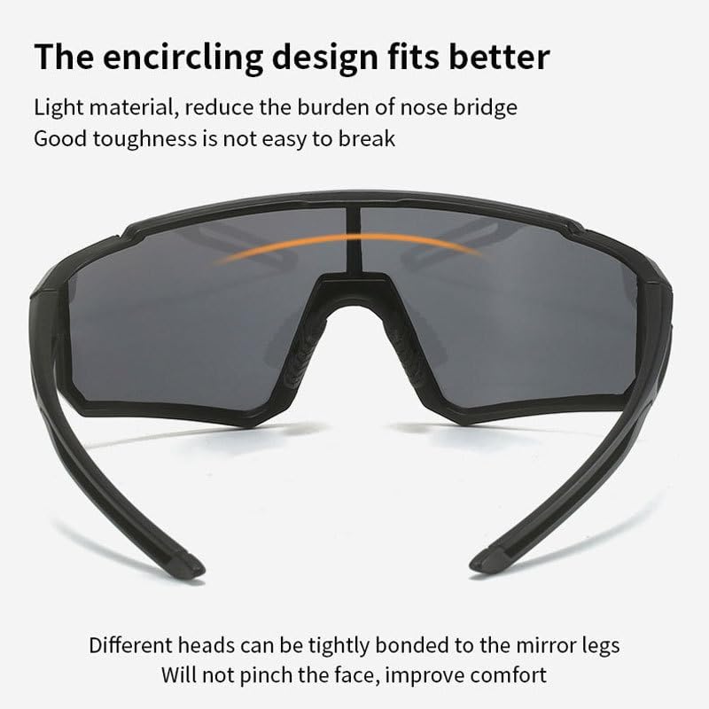 polarized Cycling Sunglasses for Women and Men, Running Golfing Baseball and Outdoor sports - Image 4