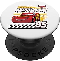 Vista 1 de Cars - Calcomanía de Rayo McQueen PopSockets intercambiables PopGrip