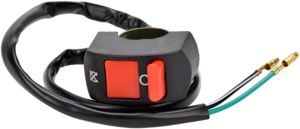 HIAORS Kill On Off Switch for ATV Motorcycle Scooter Go Kart Engine Offroad Enduro Dirt Bike Baja Doodle Bug DB30 Mini Bikes 7/8'' 22mm Handle Bar Parts