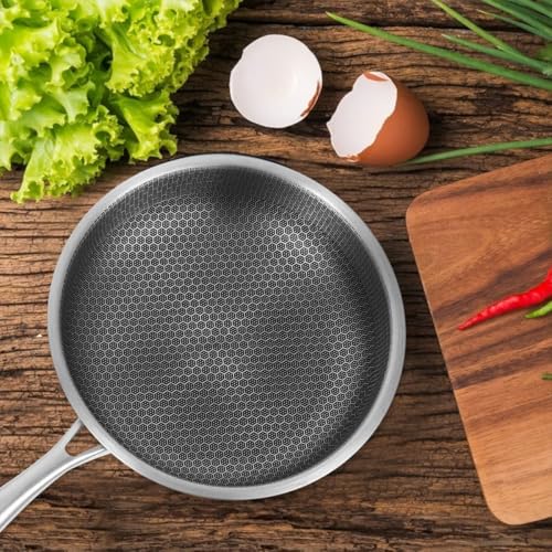 Mini poêle en acier inoxydable nid d'abeille pour cuisson des œufs - 5