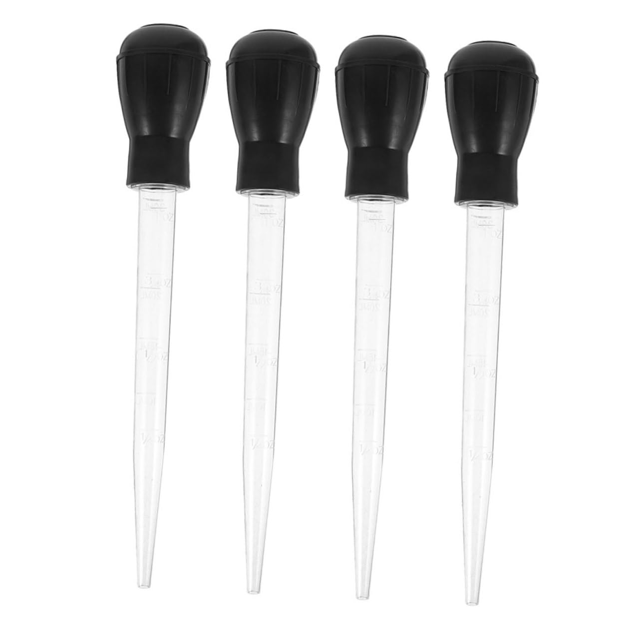 ABOOFAN 4pcs Basting Bulb Oil Applicator Efficient Bbq Injector for Precise Oil Application Reduces Smoke and Waste for Grilling and Outdoors