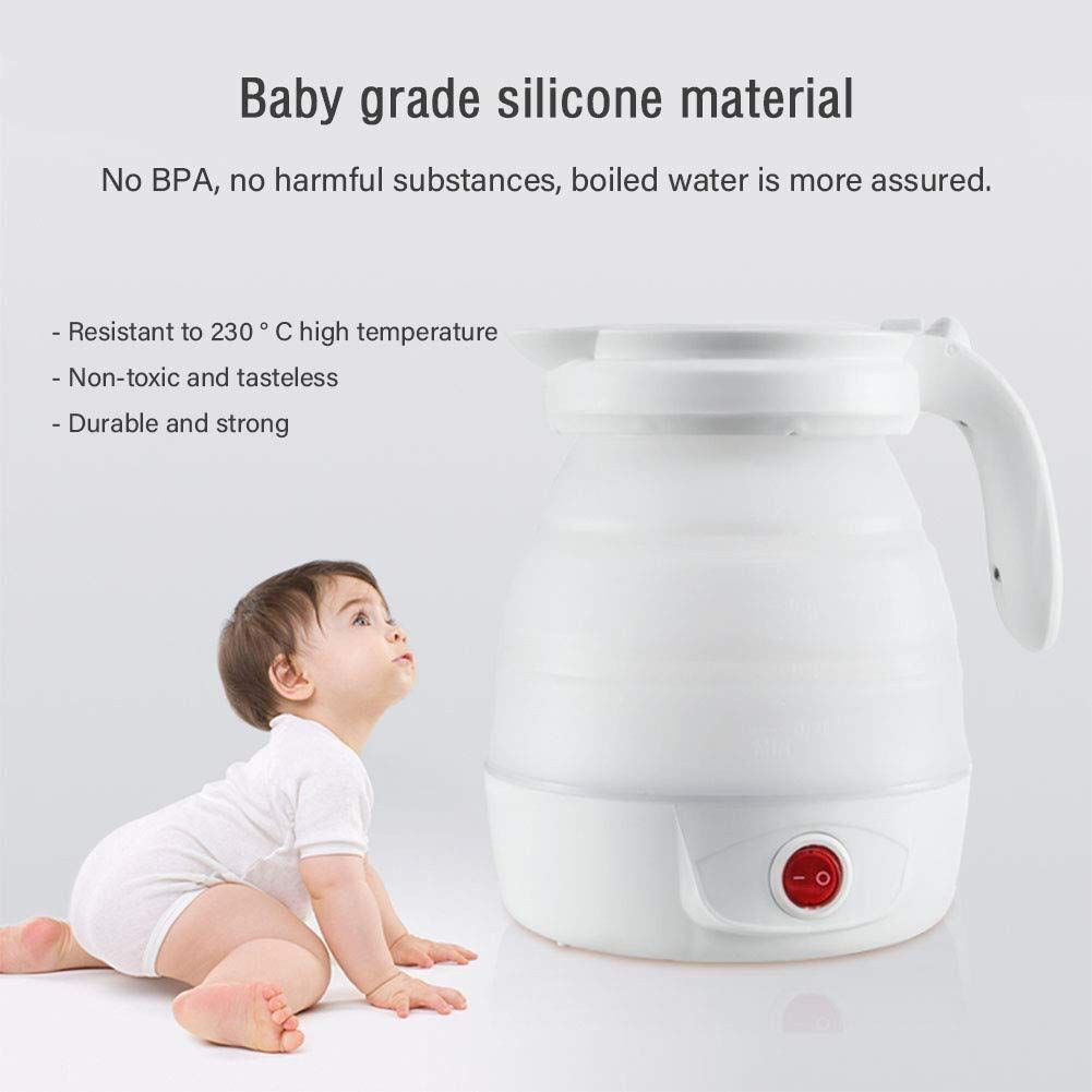 Bollitore elettrico pieghevole Bollitore elettrico pieghevole da viaggio in silicone alimentare, 0,8 litri veloce Present