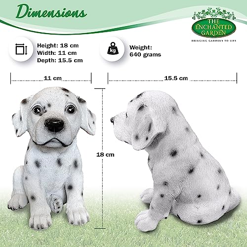 THE ENCHANTED GARDEN Dalmatian Dog Ornament Resin Fun Animal Figurine Decoration for Patio Lawn Yard Décor - Image 3