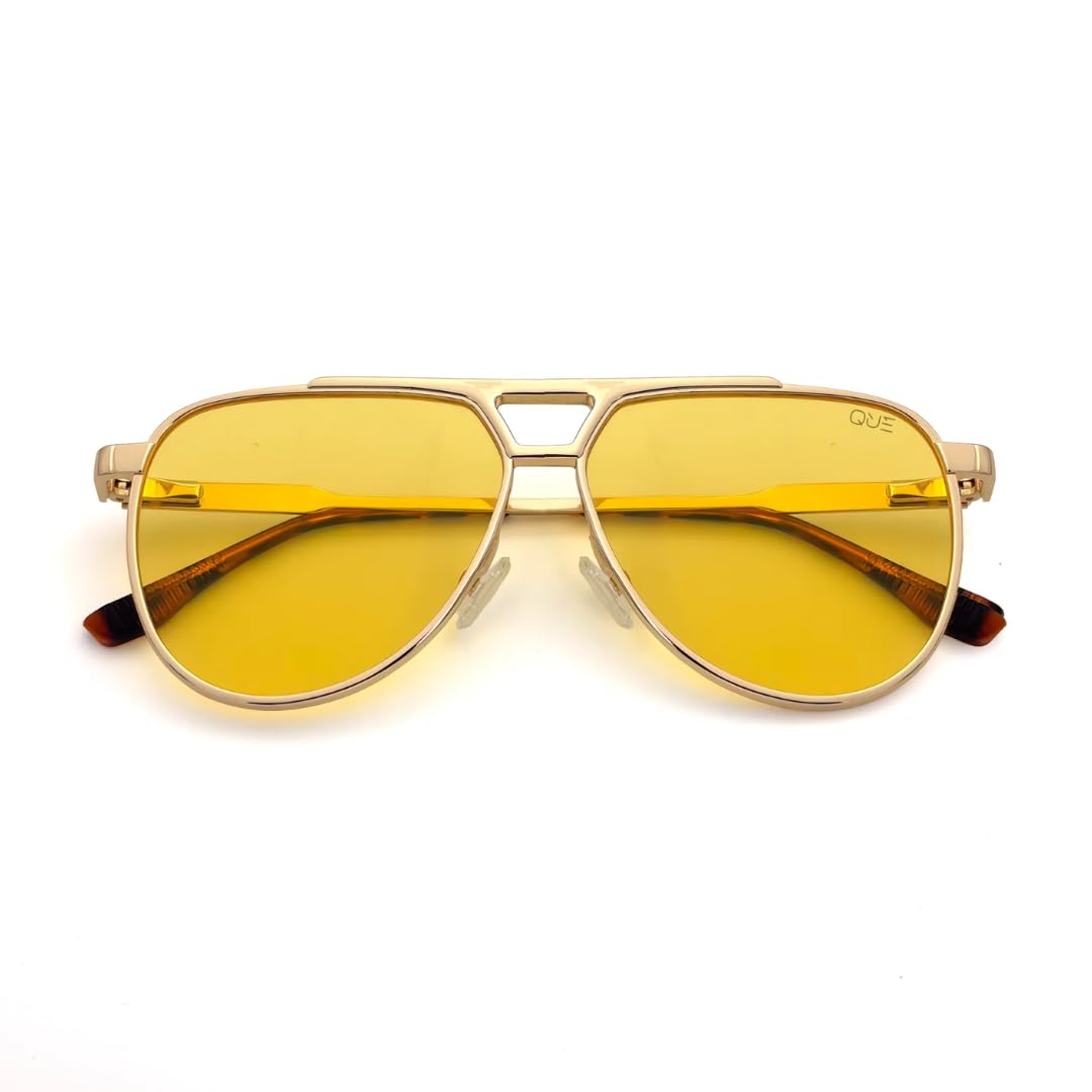 Buy QUE SUNHAZE By Shikhar Dhawan | Unisex Aviator Sunglasses